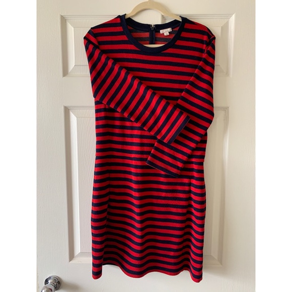 GAP Dresses & Skirts - Blue and red sweater dress - gently worn